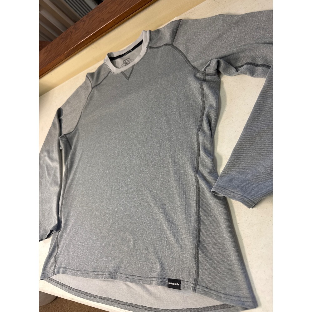 Patagonia Capilene 2 Lightweight Polartec Base Layer Grey Mens XL Long Sleeve